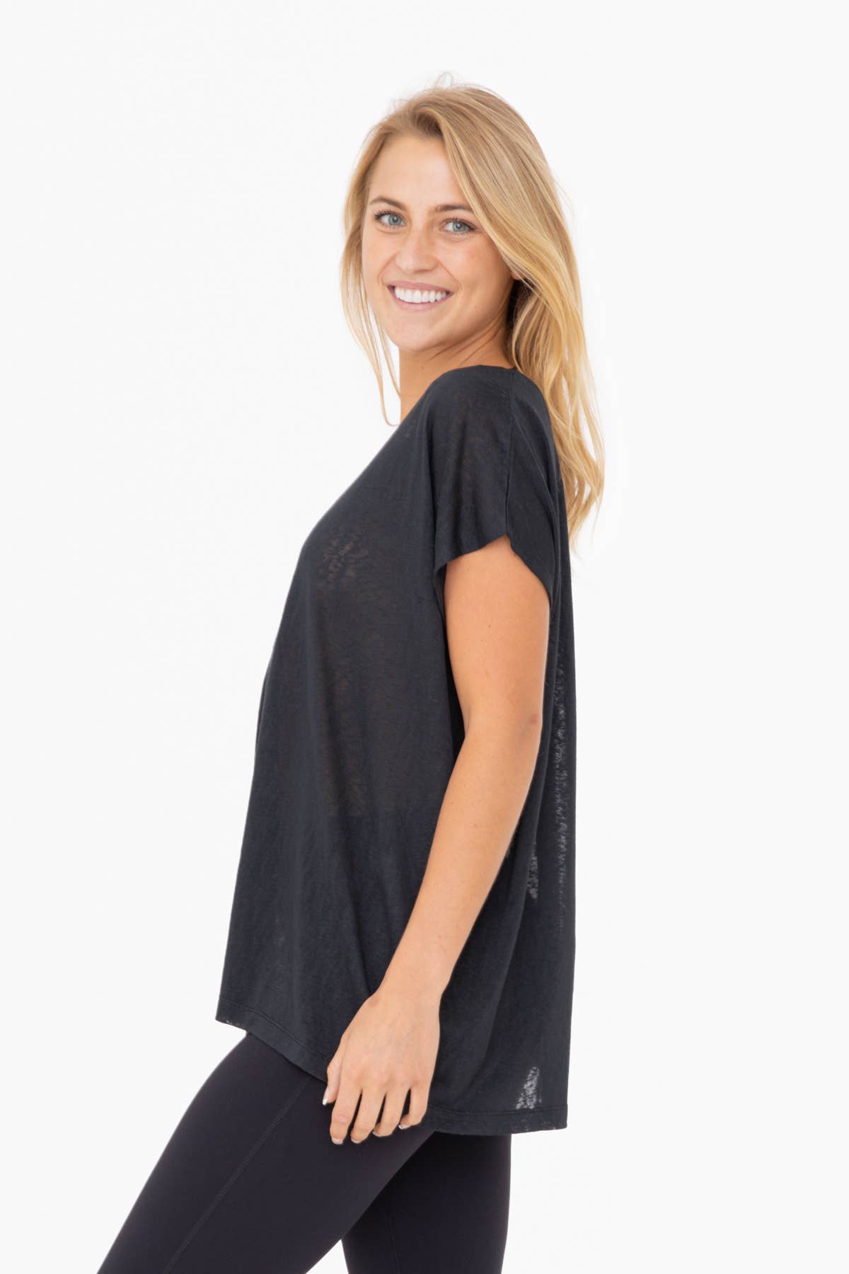 Modal Blend Relaxed V-Neck: Black / S:M:L (2:2:2)