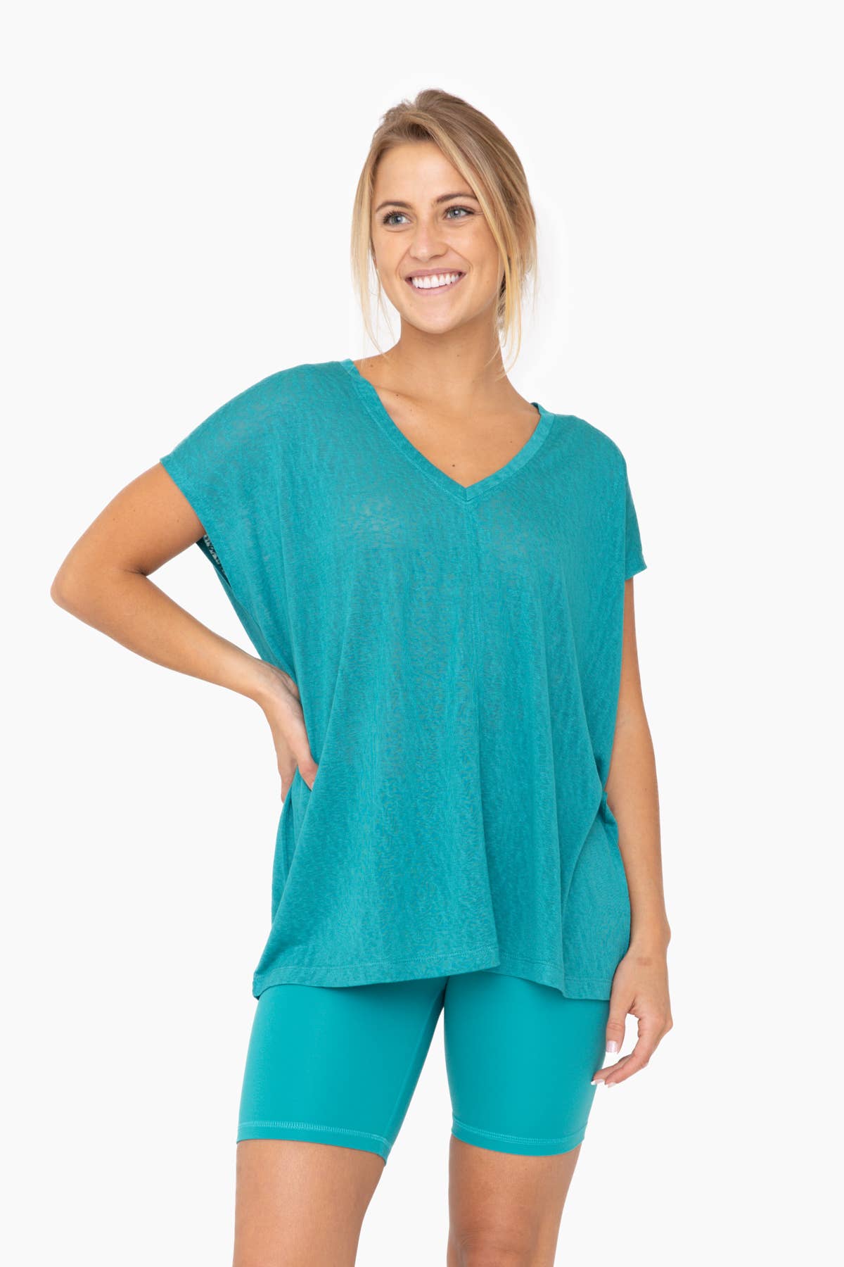 Modal Blend Relaxed V-Neck: Black / S:M:L (2:2:2)