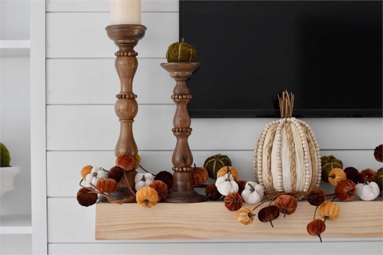 Velvet Pumpking Garland