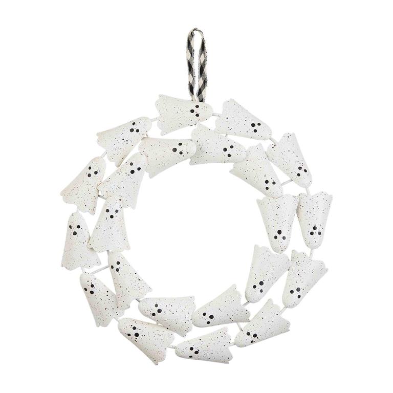 Tin Ghost Wreath