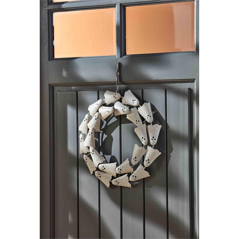 Tin Ghost Wreath