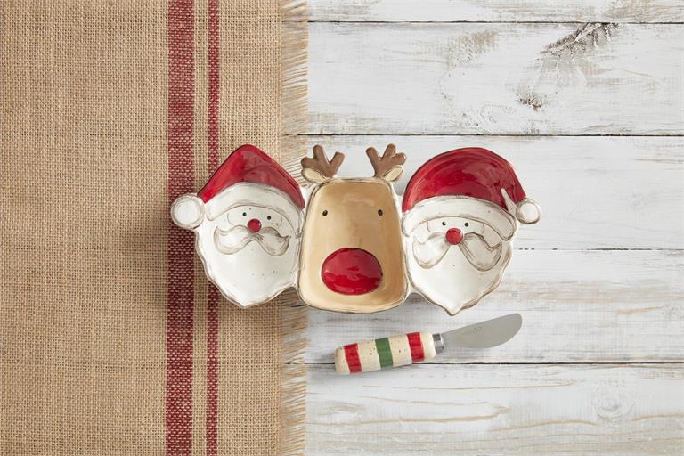 Santa Reinder Triple Dip Set