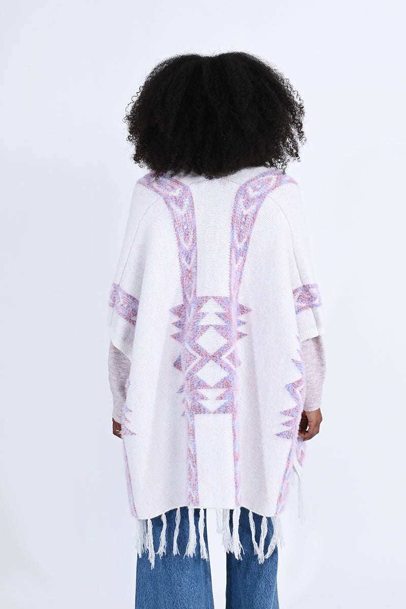 Ladies Knitted Poncho