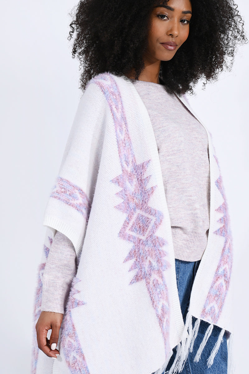 Ladies Knitted Poncho