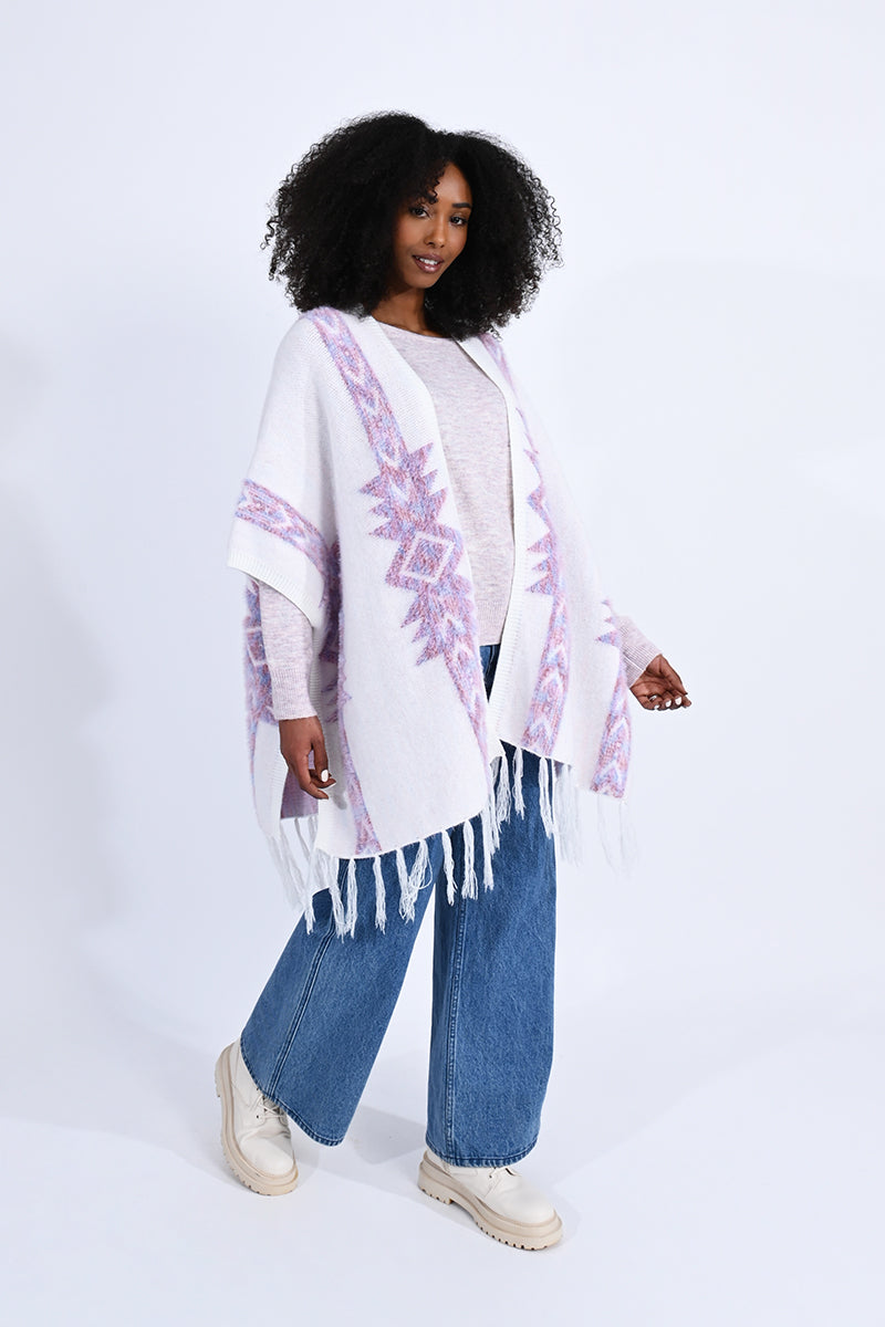 Ladies Knitted Poncho