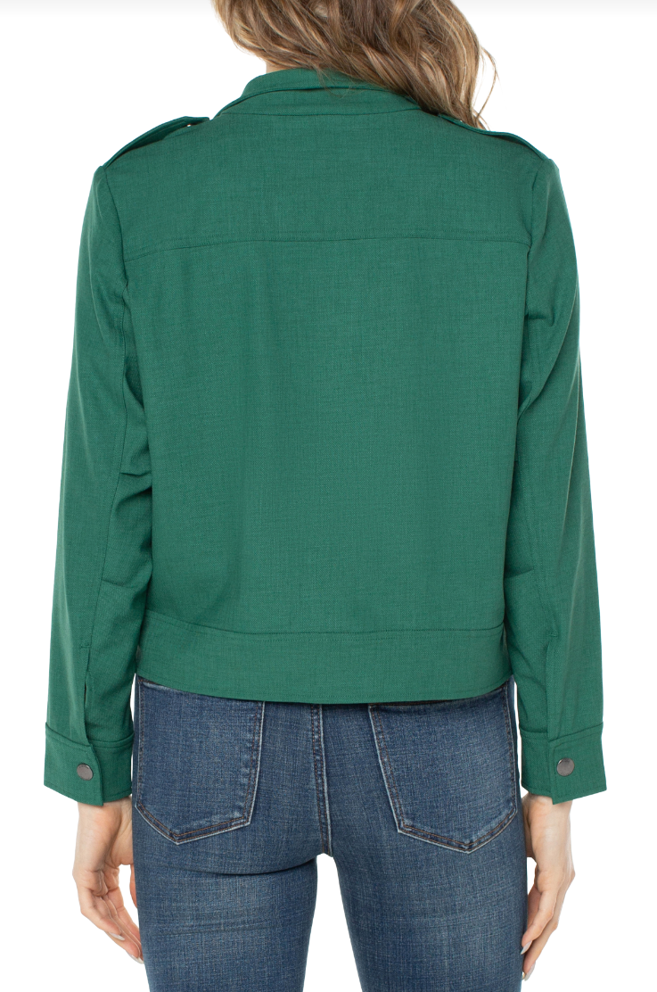 Serpentine Utility Crop Jacket
