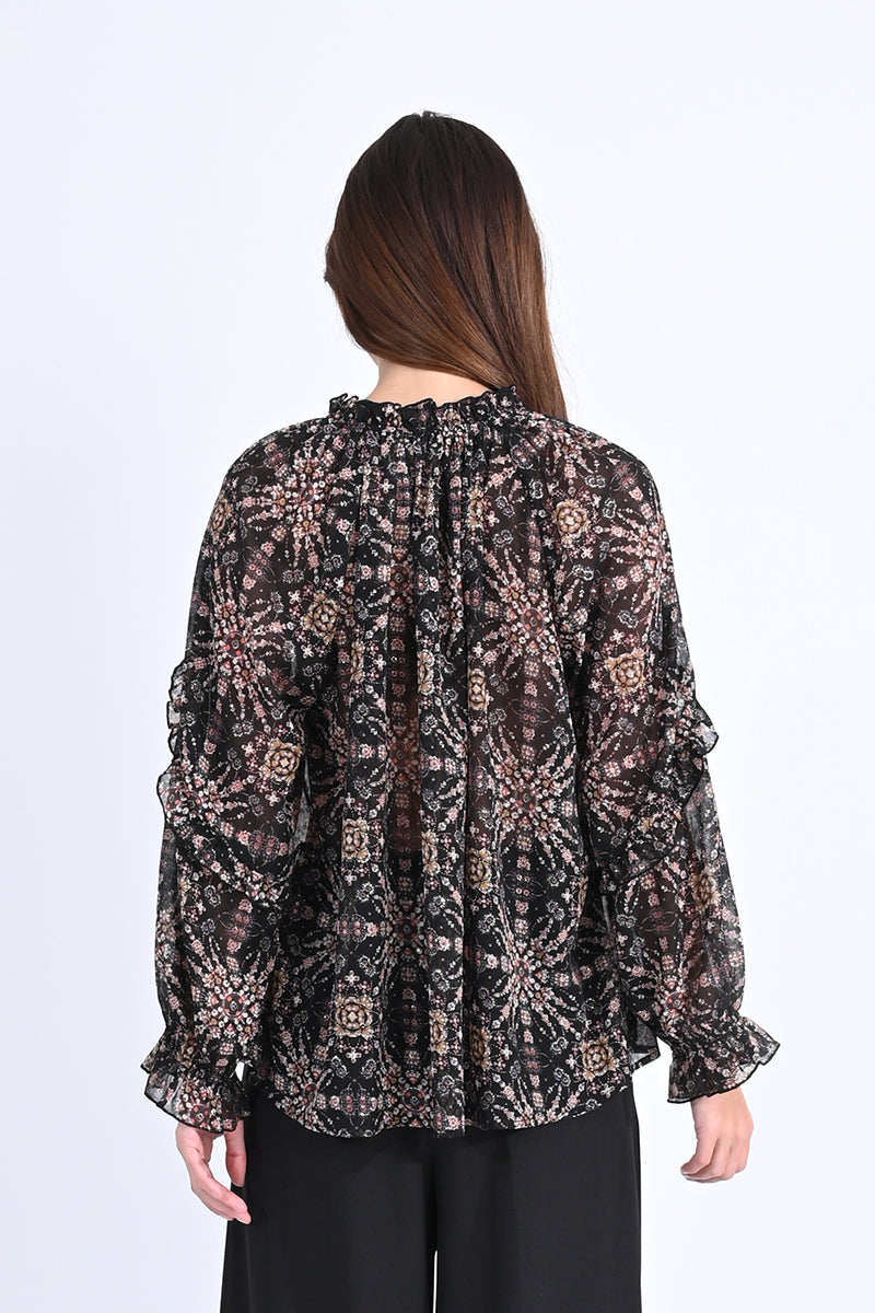 Black Hortense Blouse