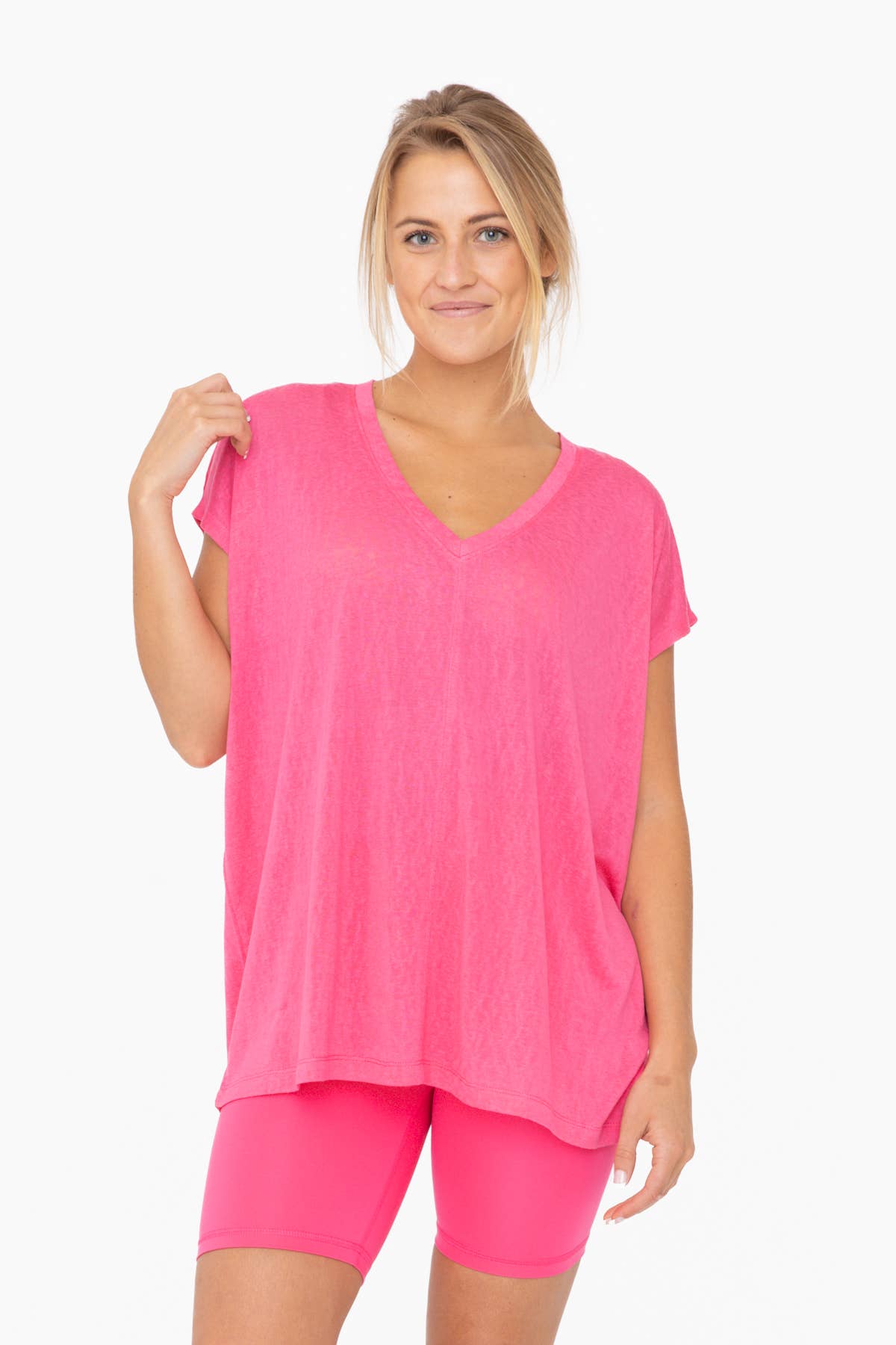 Modal Blend Relaxed V-Neck: Black / S:M:L (2:2:2)