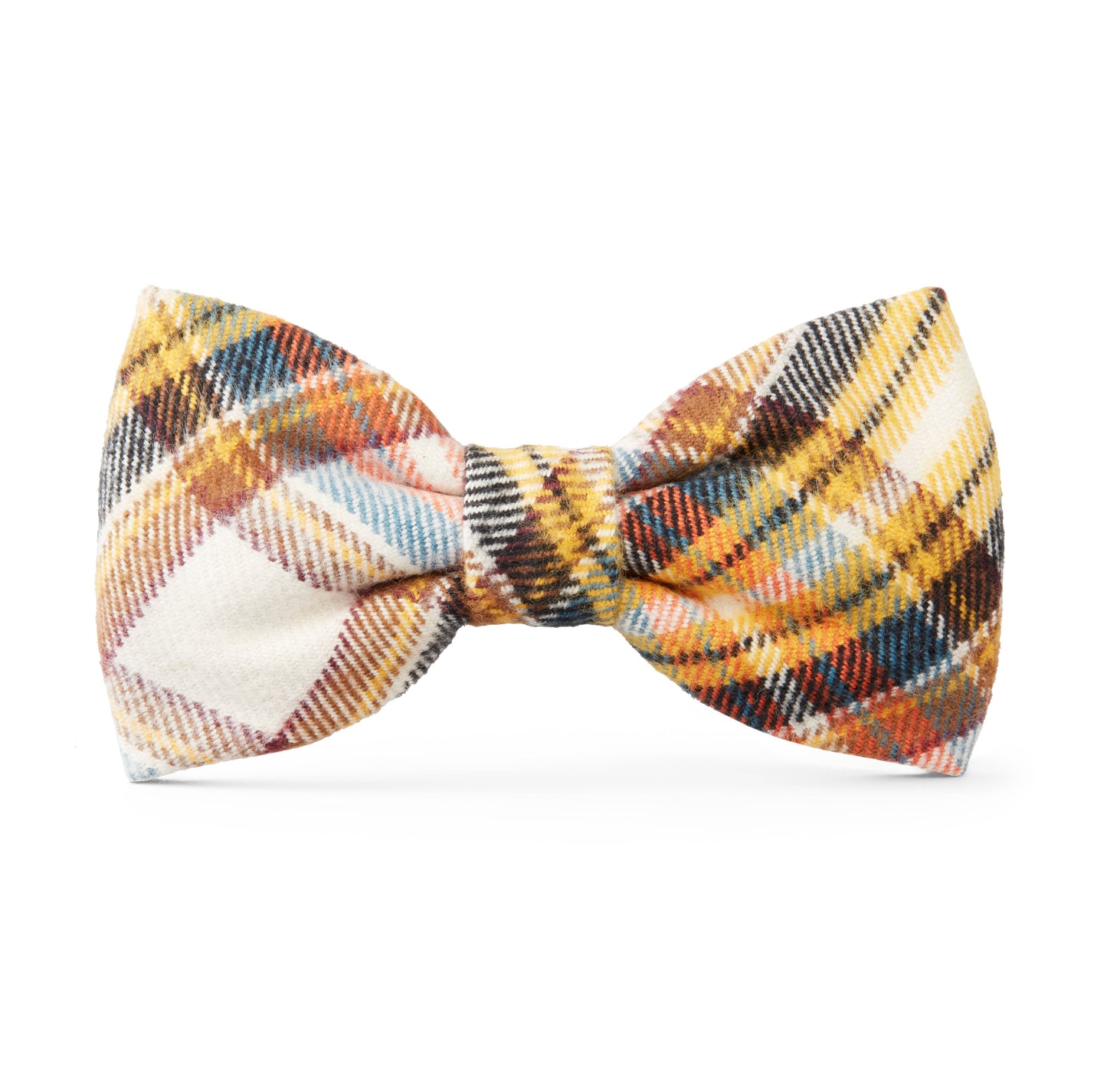 Cornucopia Flannel Dog Bow Tie