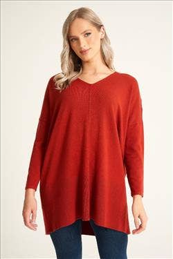 Paprika V-Neck Tunic
