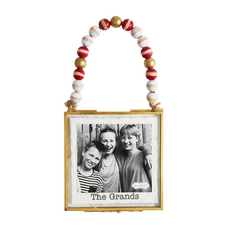 Beaded Photo Ornament