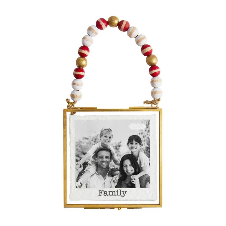 Beaded Photo Ornament