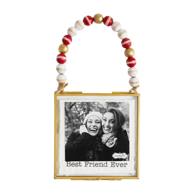 Beaded Photo Ornament