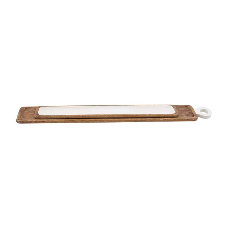 Long Wood White Board