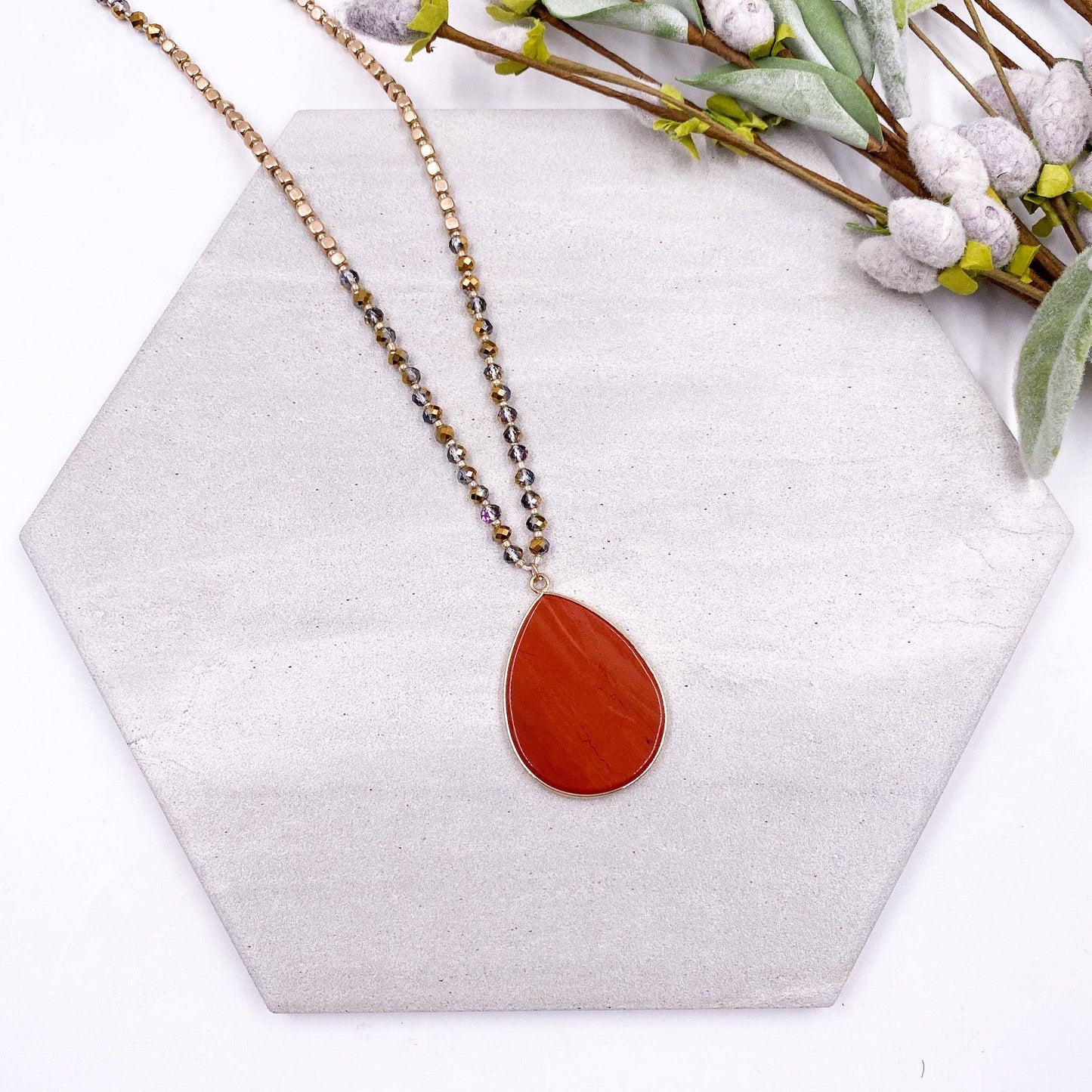 Merida Necklace - Rust