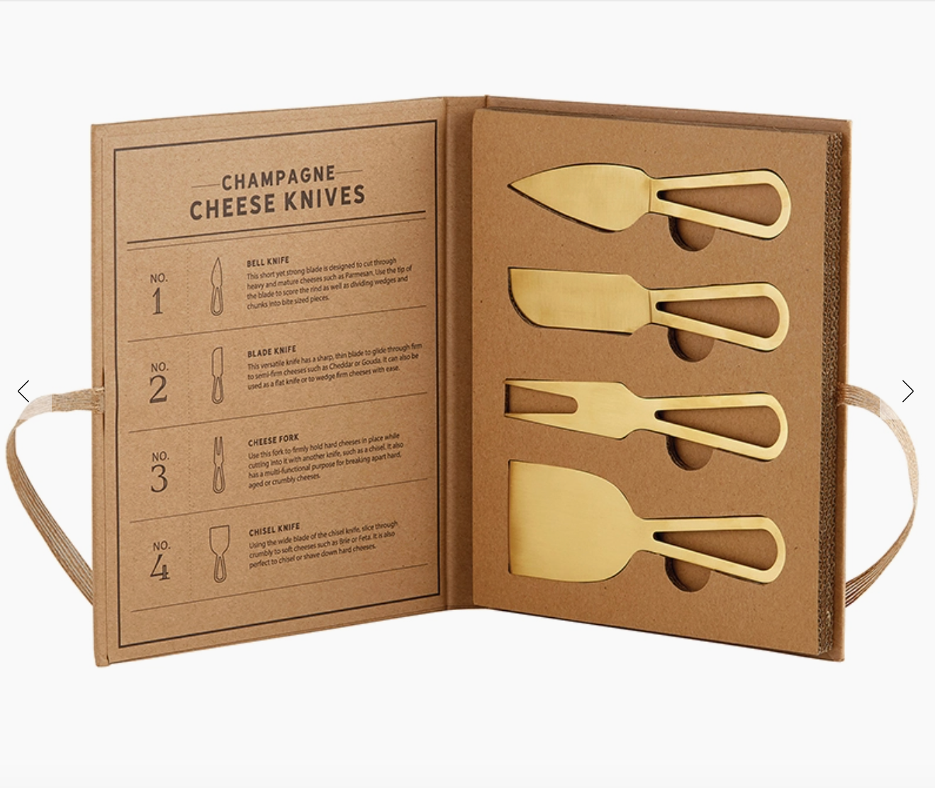 Champagne Gold Cheese Knives