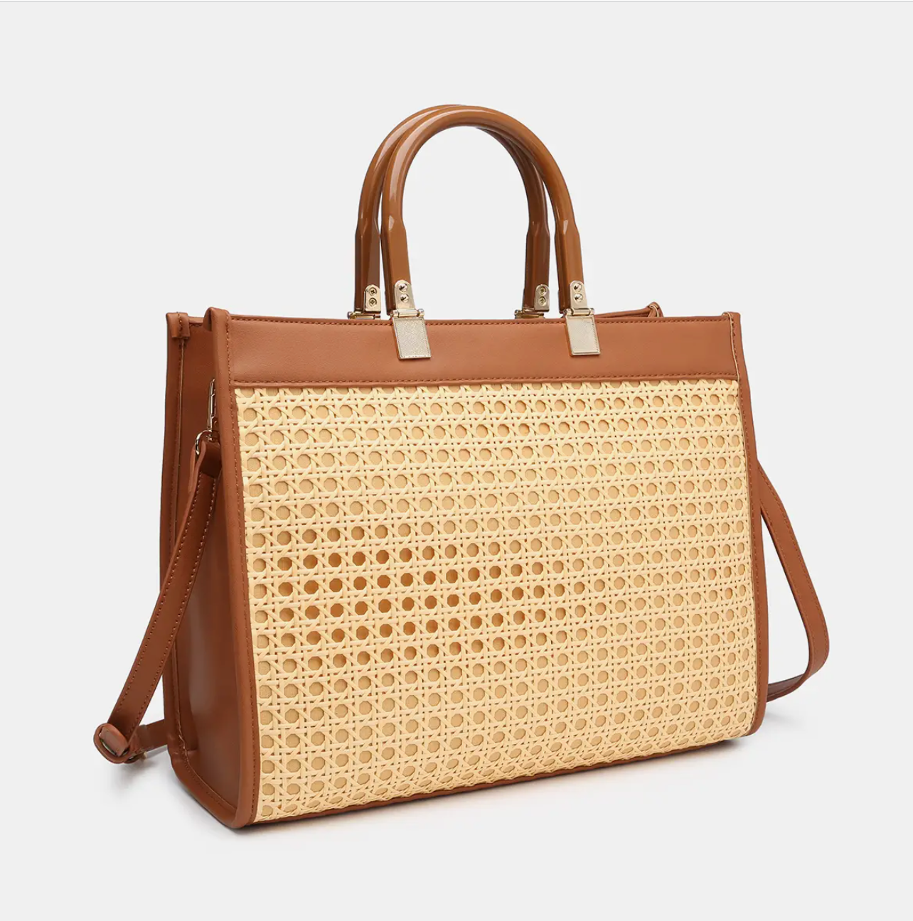 Mia Rattan Tote