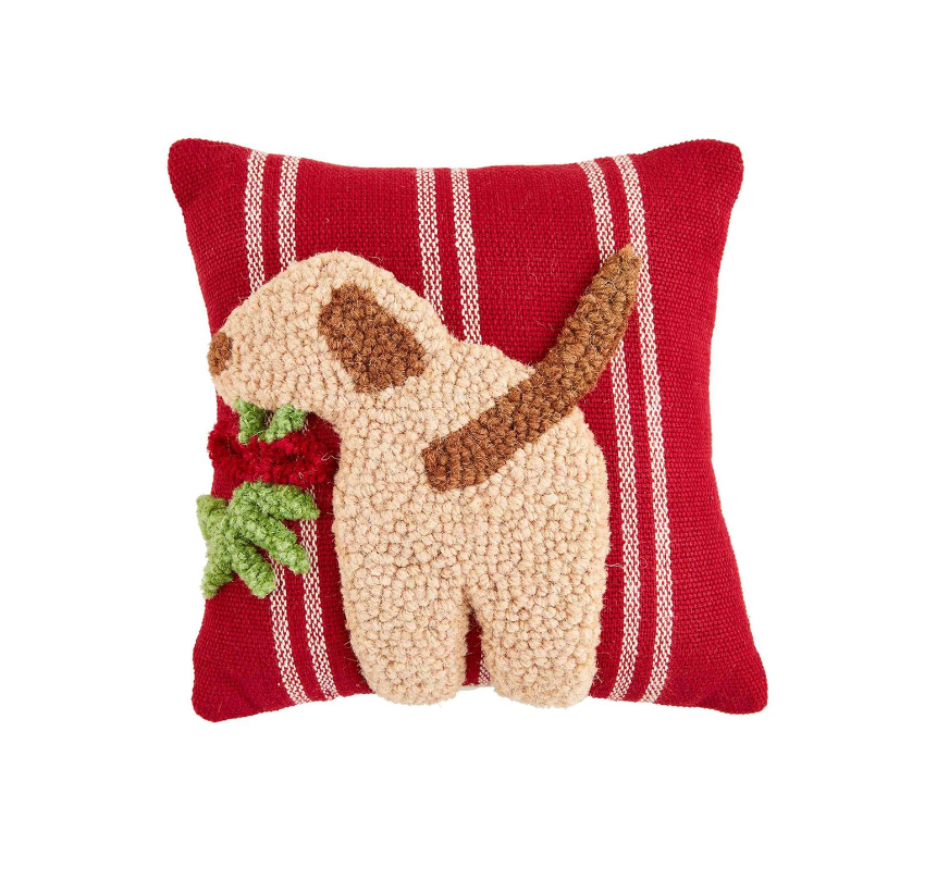 Mini Hooked Dog Pillow