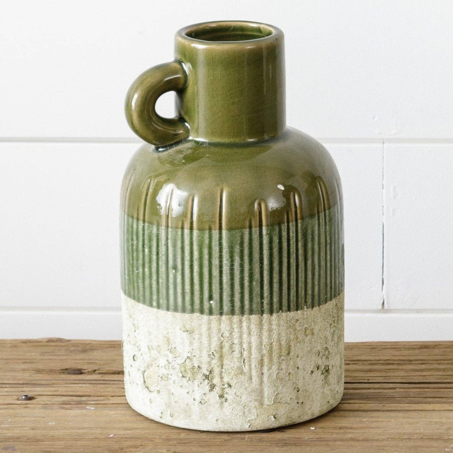 Green Distressed Jug