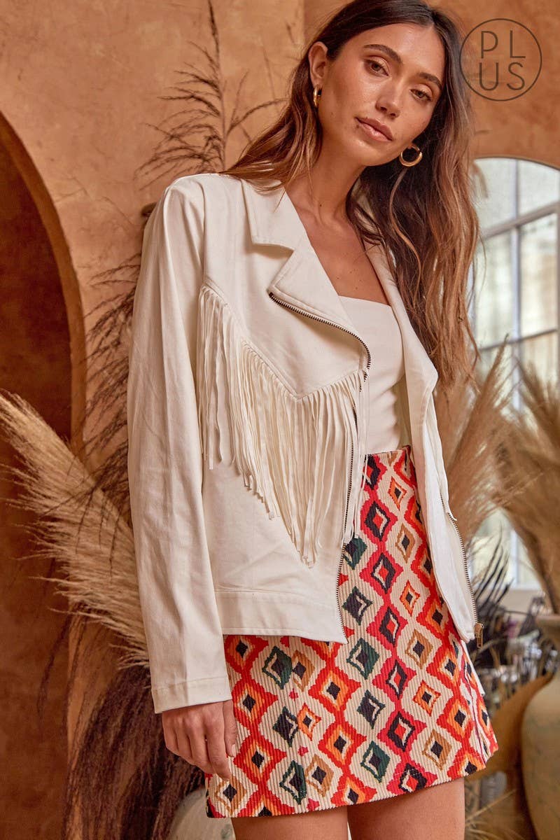 Aztec Corduroy Skirt