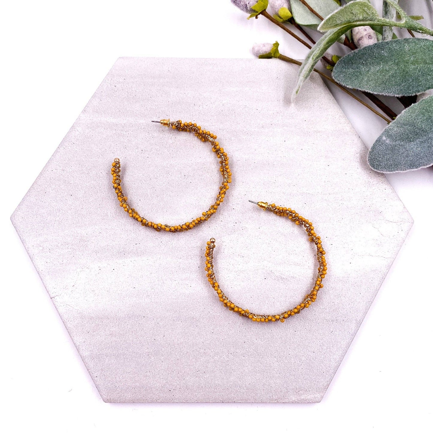 Tasha Earrings - Mustard