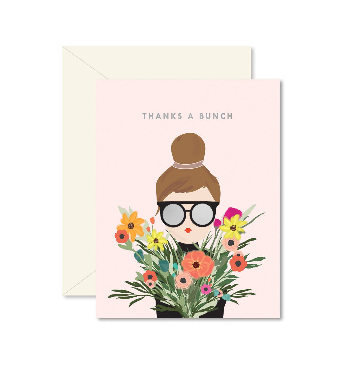 Thanks A Bunch Girl Card
