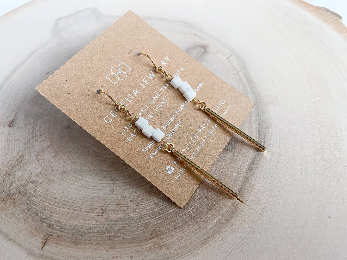 Kayla Bar Drop Earrings