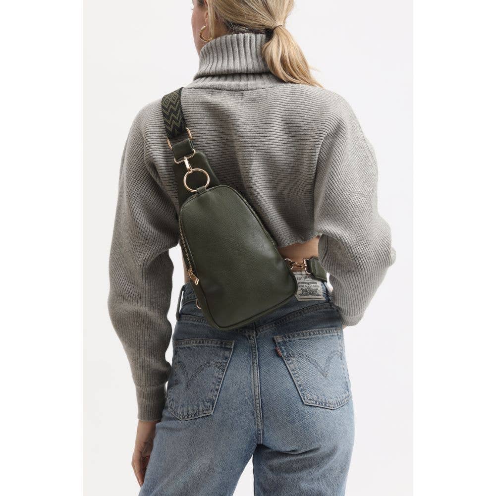 Regina Sling Backpack: Tan