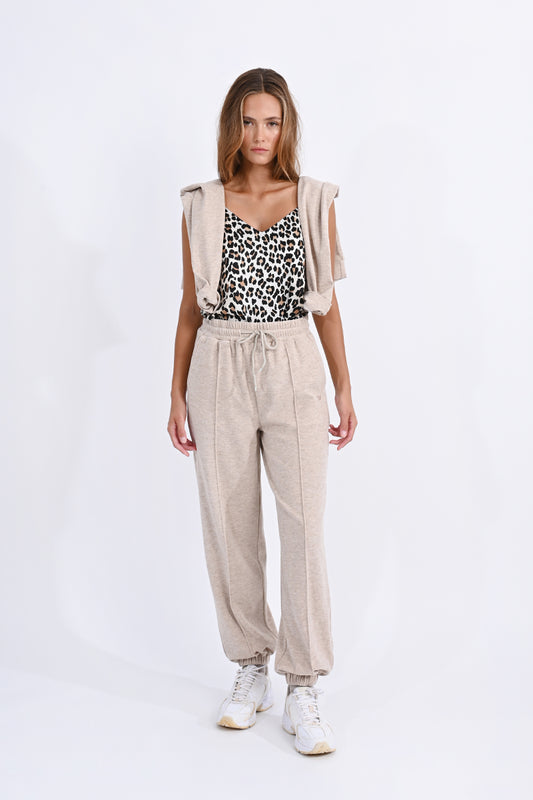 Beige Knitted Lounge Pant