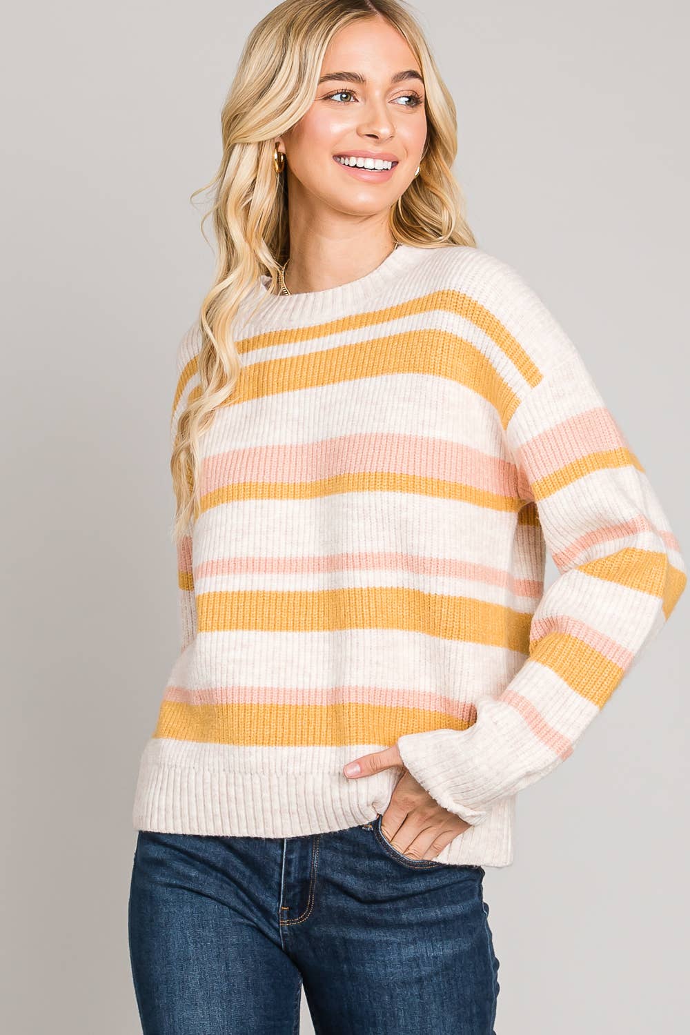 Cozy Multicolor Stripe Sweater
