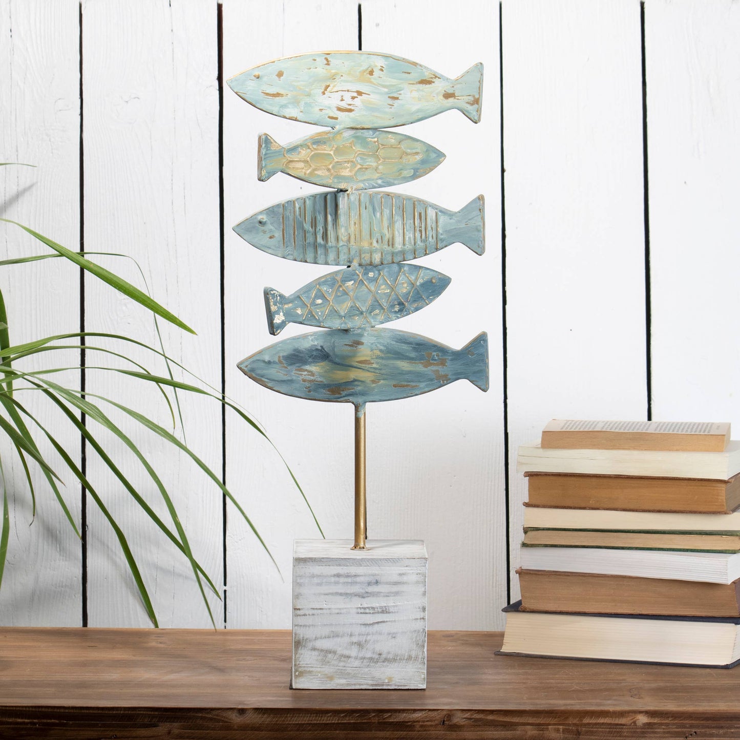 Fish Stack Table Art